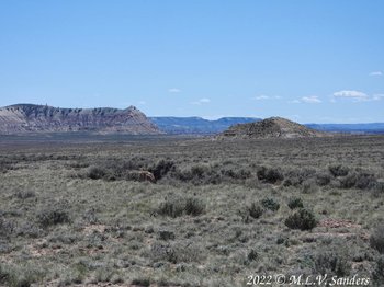 On the left is the side of Red Hill near Big Piney