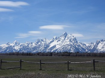 A nice view of the Grand Teton and company.