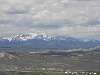 A view of the Wyoming Range from the Mesa, Sublette County