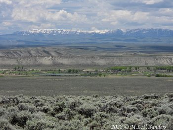 The Wyoming Range and Green River as seen from the Mesa, Sublette County