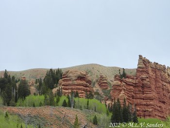 More red rocks, carved by the wind.